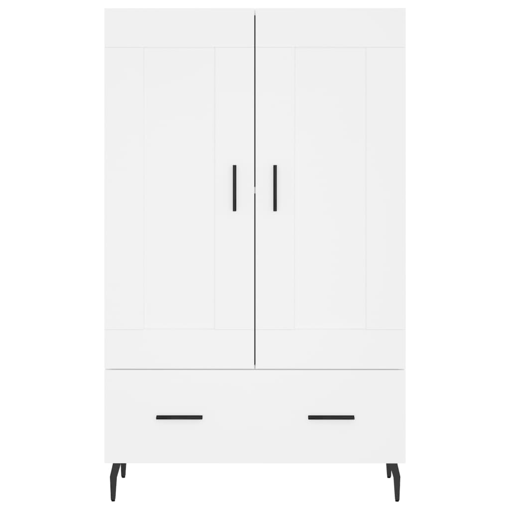 vidaXL Ντουλάπα Λευκή 69,5 x 31 x 115 εκ. από Επεξεργασμένο Ξύλο