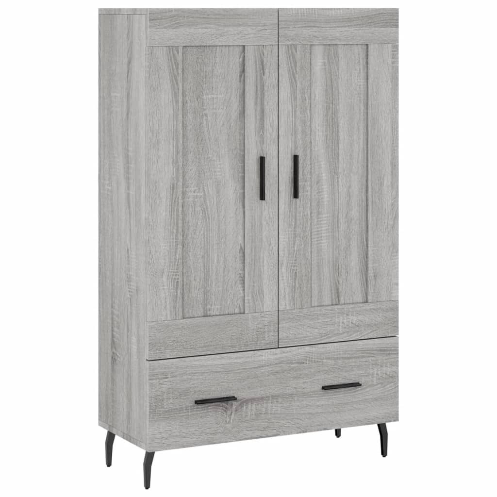 vidaXL Ντουλάπα Γκρι Sonoma 69,5 x 31 x 115 εκ. από Επεξεργασμένο Ξύλο