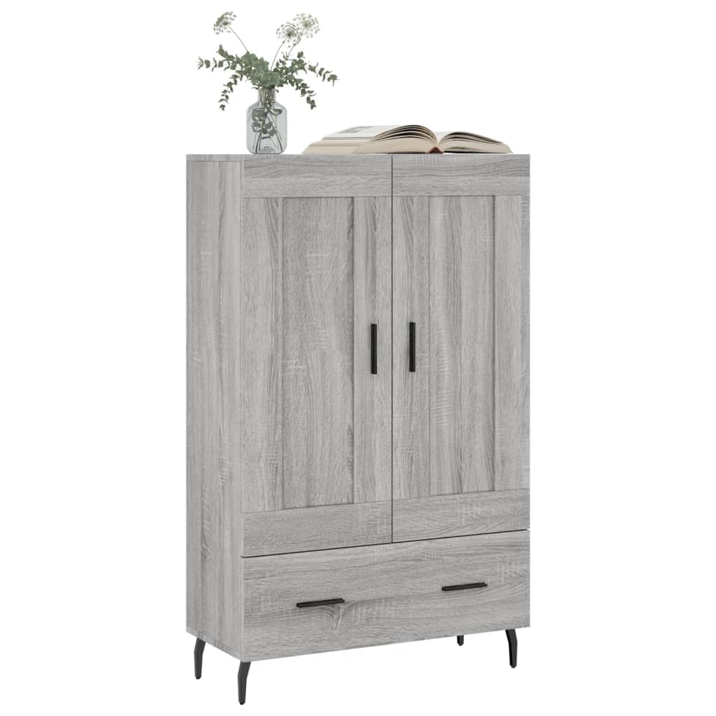 vidaXL Ντουλάπα Γκρι Sonoma 69,5 x 31 x 115 εκ. από Επεξεργασμένο Ξύλο