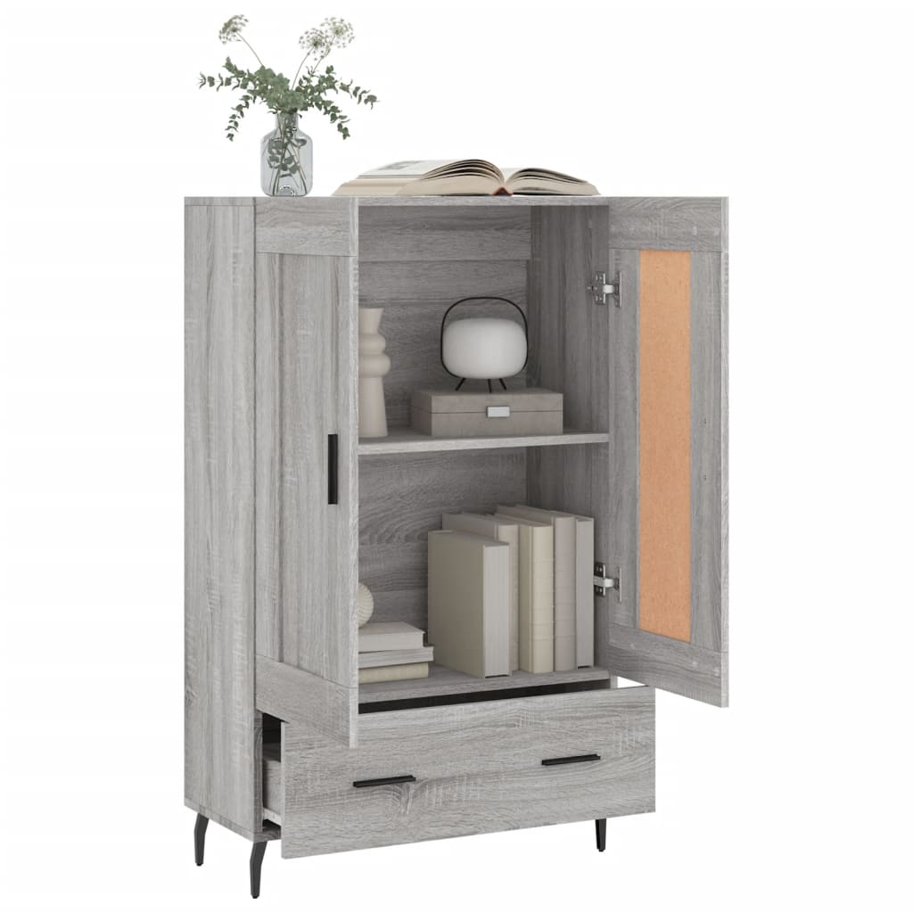 vidaXL Ντουλάπα Γκρι Sonoma 69,5 x 31 x 115 εκ. από Επεξεργασμένο Ξύλο