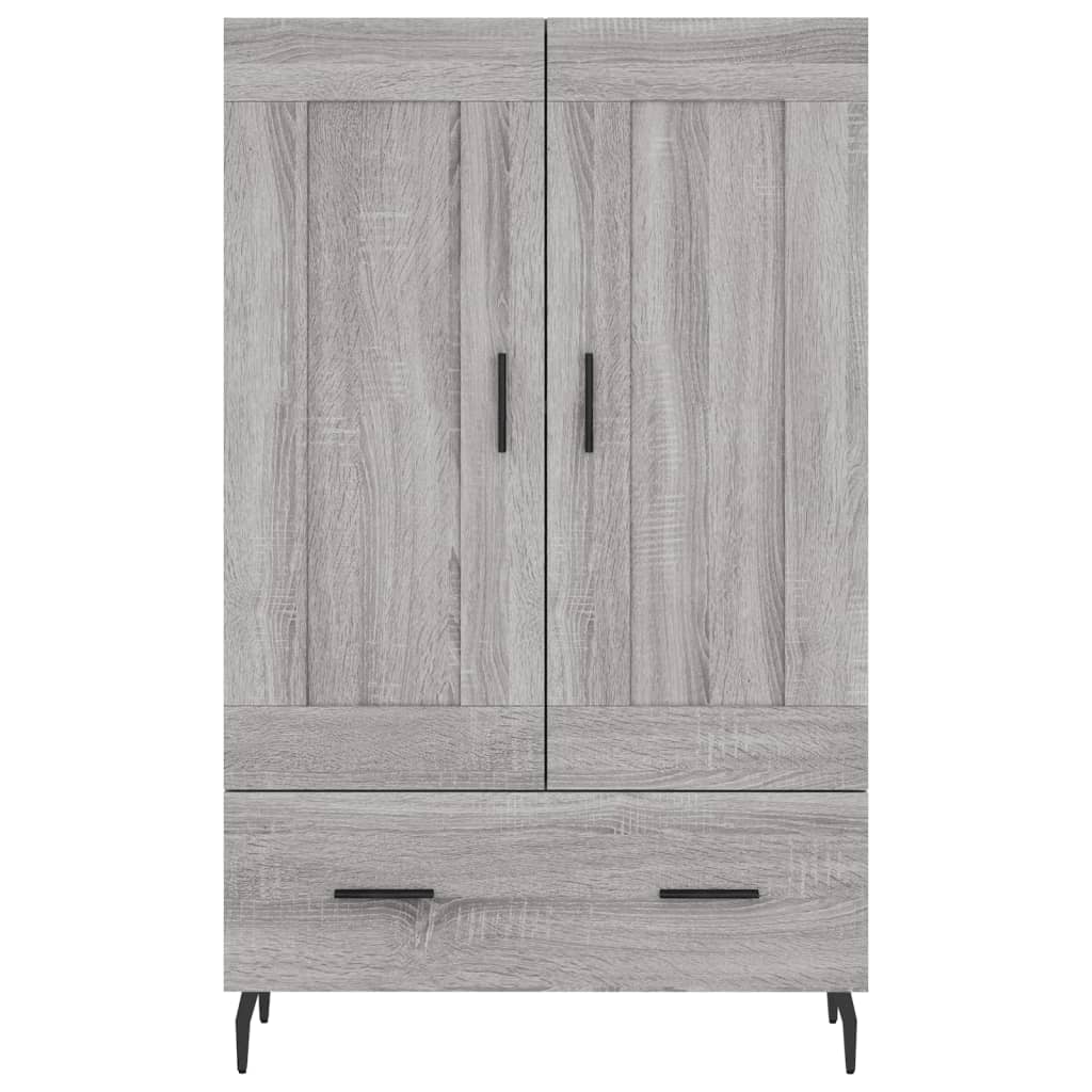 vidaXL Ντουλάπα Γκρι Sonoma 69,5 x 31 x 115 εκ. από Επεξεργασμένο Ξύλο