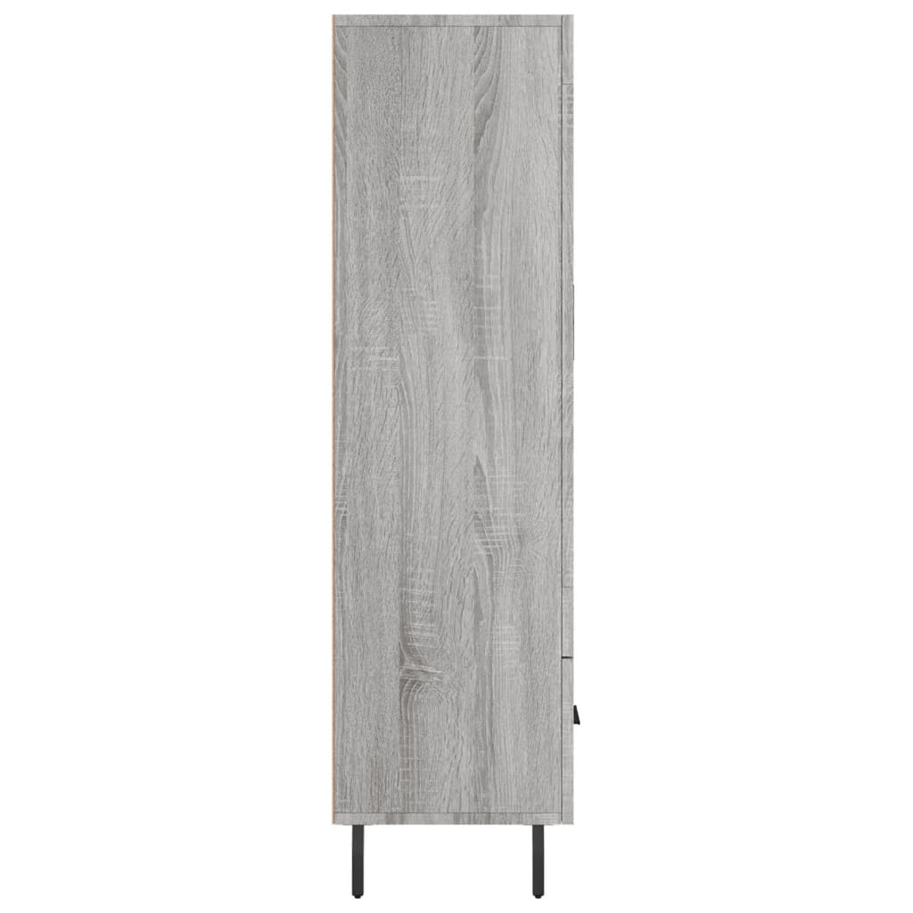vidaXL Ντουλάπα Γκρι Sonoma 69,5 x 31 x 115 εκ. από Επεξεργασμένο Ξύλο