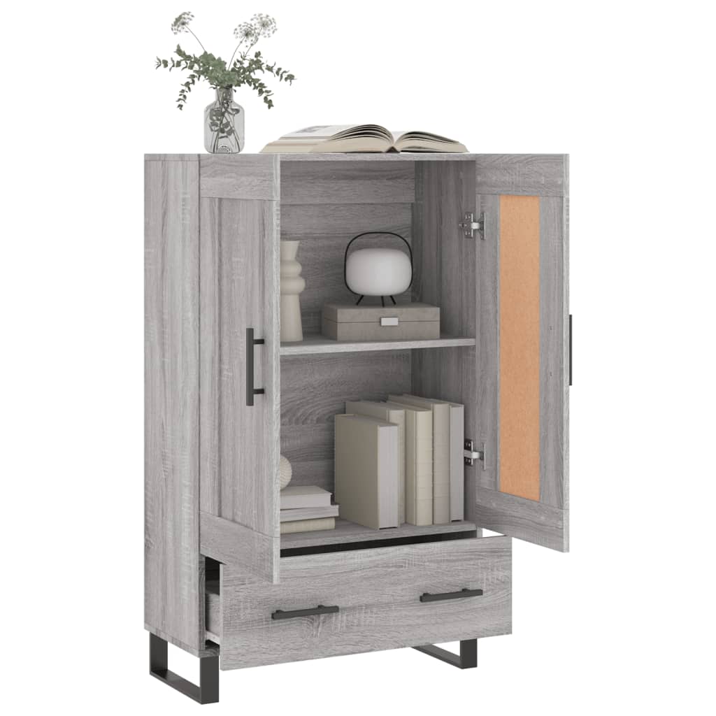 vidaXL Ντουλάπα Γκρι Sonoma 69,5 x 31 x 115 εκ. από Επεξεργασμένο Ξύλο