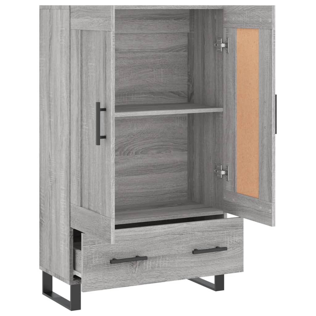 vidaXL Ντουλάπα Γκρι Sonoma 69,5 x 31 x 115 εκ. από Επεξεργασμένο Ξύλο