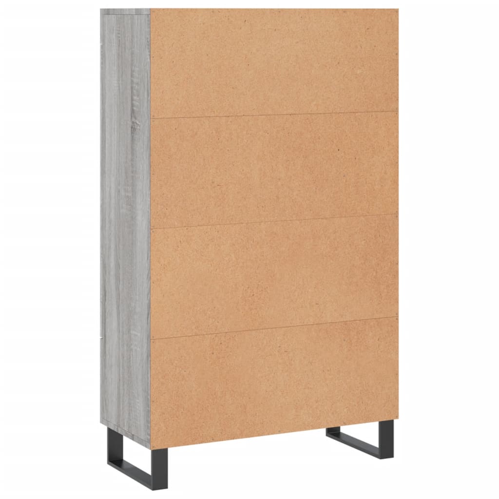 vidaXL Ντουλάπα Γκρι Sonoma 69,5 x 31 x 115 εκ. από Επεξεργασμένο Ξύλο