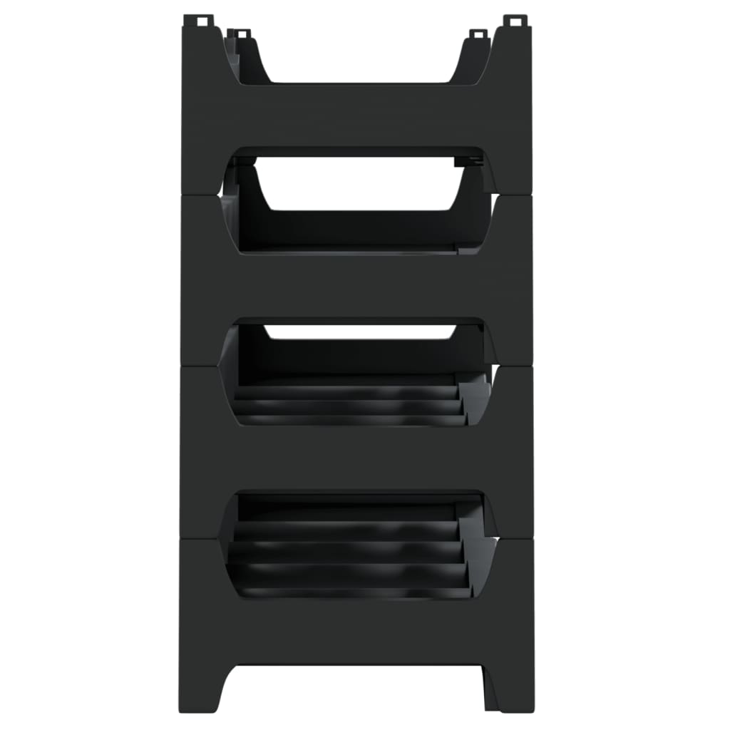 vidaXL Ραφιέρα Κρασιών Στοιβαζόμενη για 24 Μπουκάλια από Πολυπρ/λένιο