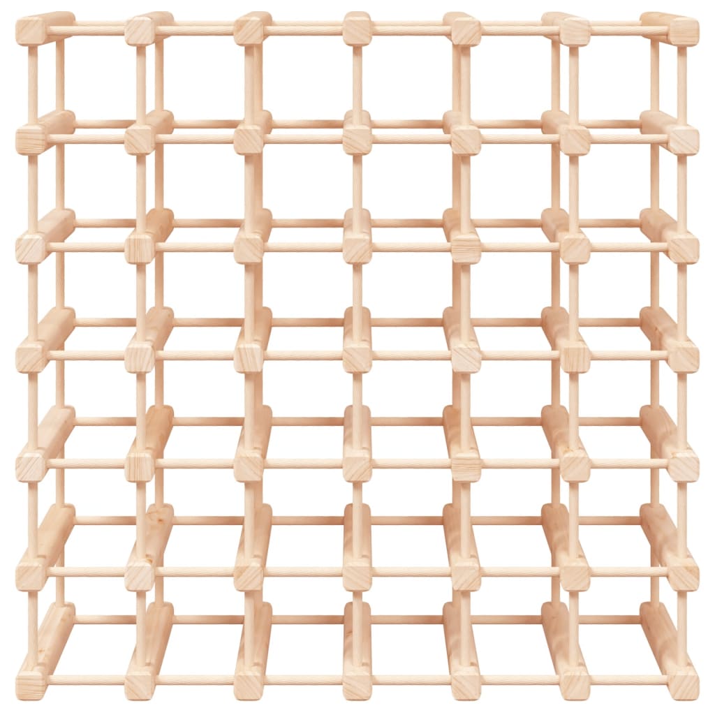 vidaXL Ραφιέρα Κρασιών για 42 Κρασιά 68,5x23x68,5εκ. Μασίφ Ξύλο Πεύκου