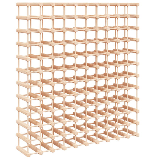 vidaXL Ραφιέρα Κρασιών 120 Κρασιά 112,5x23x123,5εκ. Μασίφ Ξύλο Πεύκου