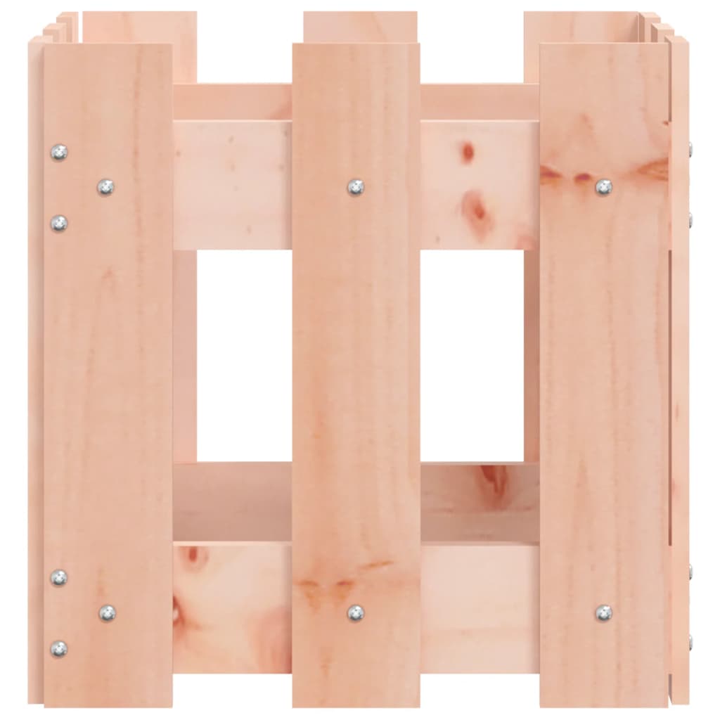 vidaXL Ζαρντινιέρα με Σχ. Φράχτη 30x30x30 εκ. Μασίφ Ξύλο Ψευδοτσούγκας