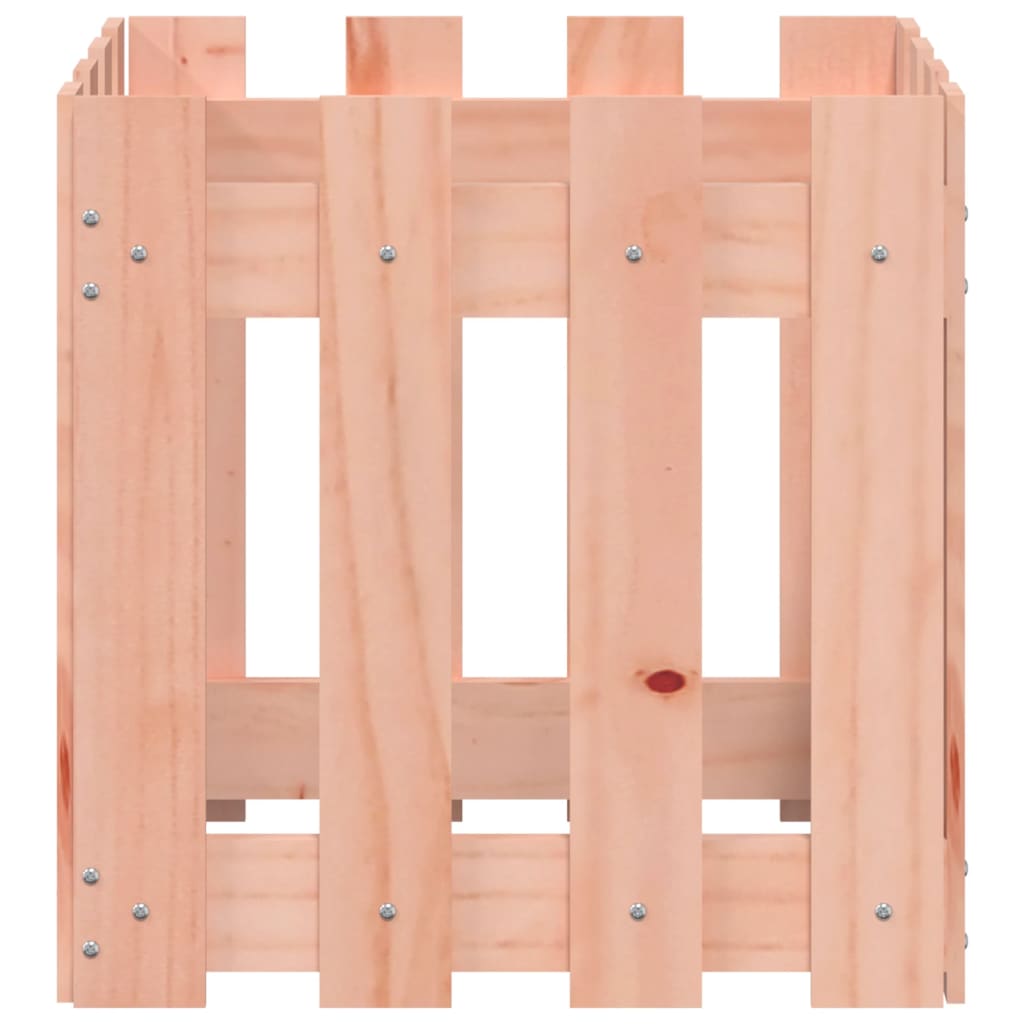 vidaXL Ζαρντινιέρα με Σχ. Φράχτη 40x40x40 εκ. Μασίφ Ξύλο Ψευδοτσούγκας