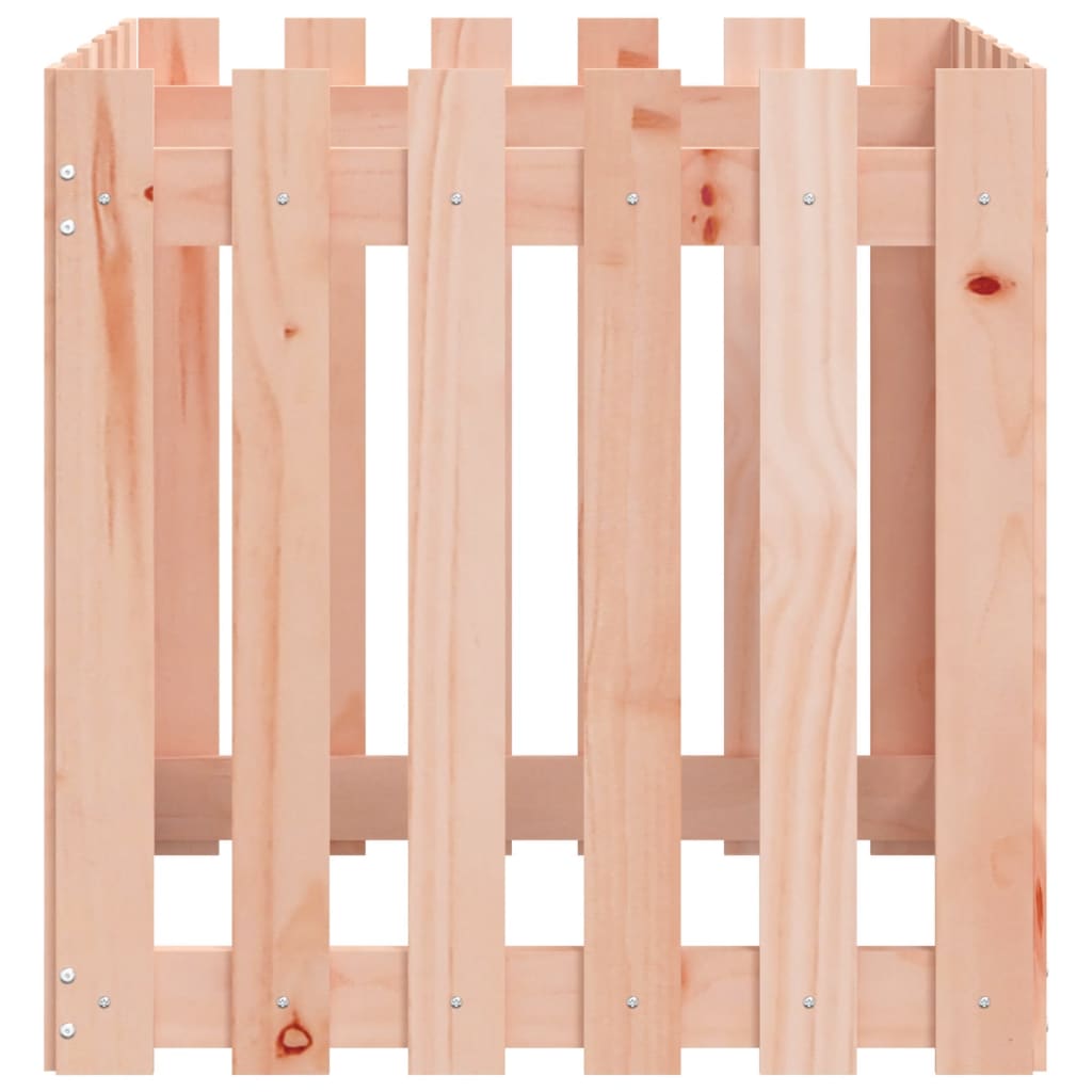 vidaXL Ζαρντινιέρα με Σχ. Φράχτη 60x60x60 εκ. Μασίφ Ξύλο Ψευδοτσούγκας