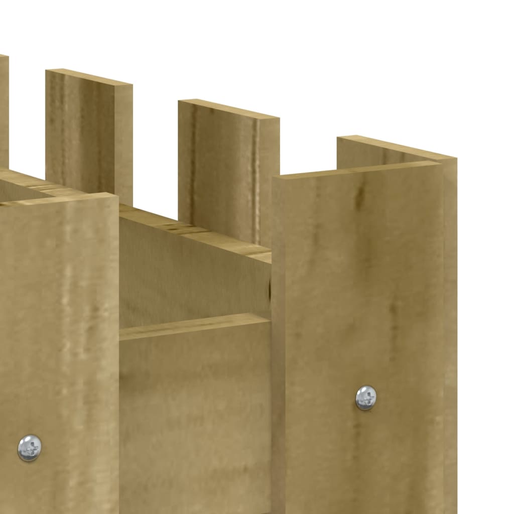 vidaXL Ζαρντινιέρα με Σχέδιο Φράχτη 150x30x30εκ. Εμποτισμ. Ξύλο Πεύκου
