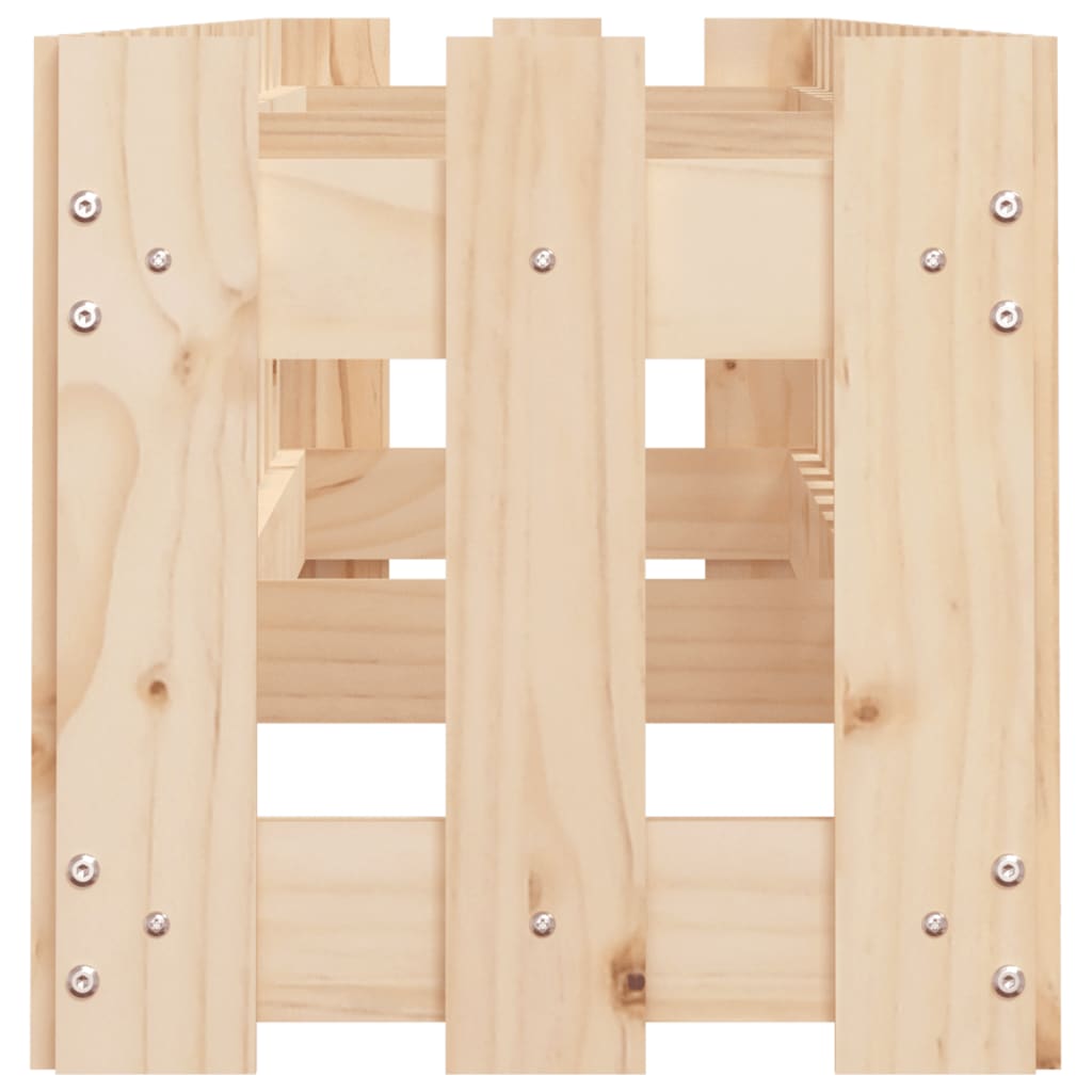 vidaXL Ζαρντινιέρα Υπερυψωμένη Σχ Φράχτη 200 x 30 x 30 εκ. Μασίφ Πεύκο