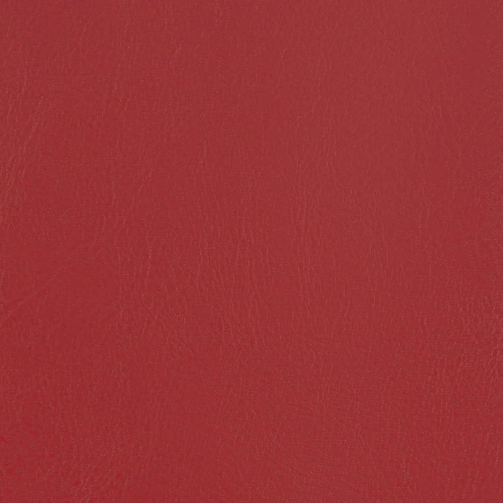 vidaXL Πολυθρόνα Μπάρελ με Υποπόδιο Μπορντό από Συνθετικό Δέρμα