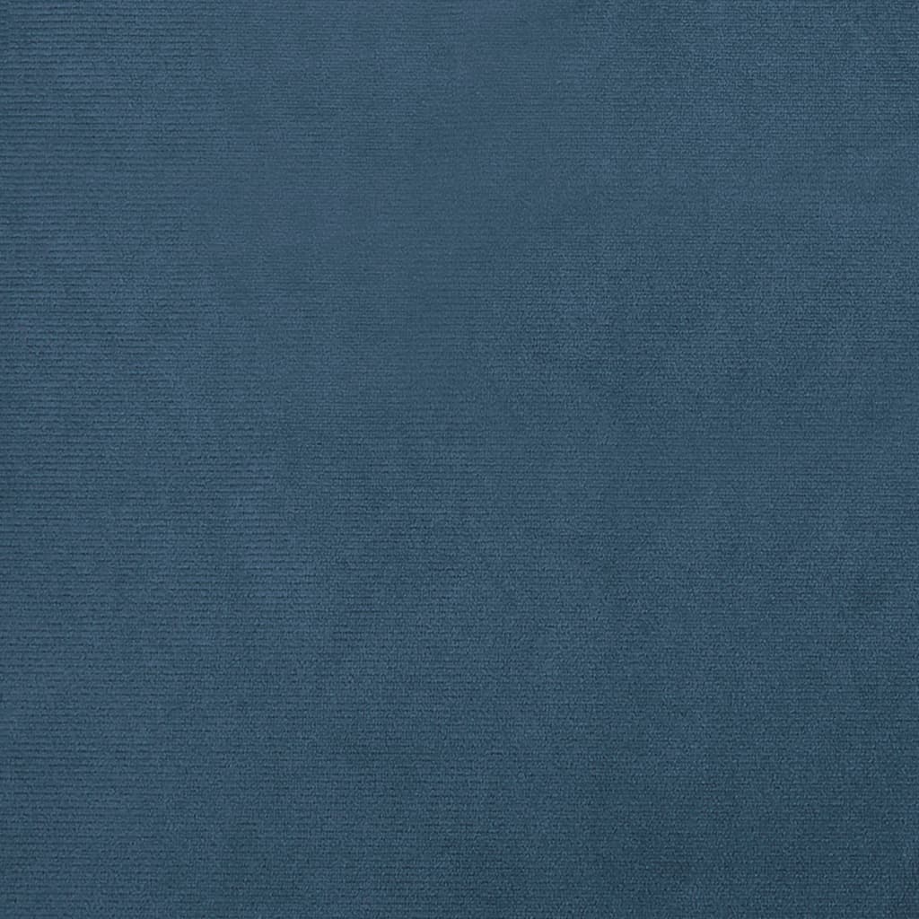 vidaXL Πολυθρόνα Μπάρελ Σκούρο Μπλε Βελούδινη