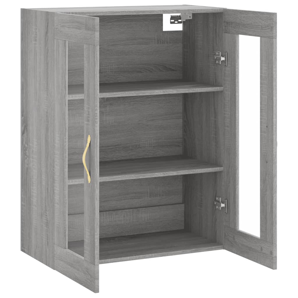 vidaXL Ντουλάπι Τοίχου Γκρι Sonoma 69,5 x 34 x 90 εκ.