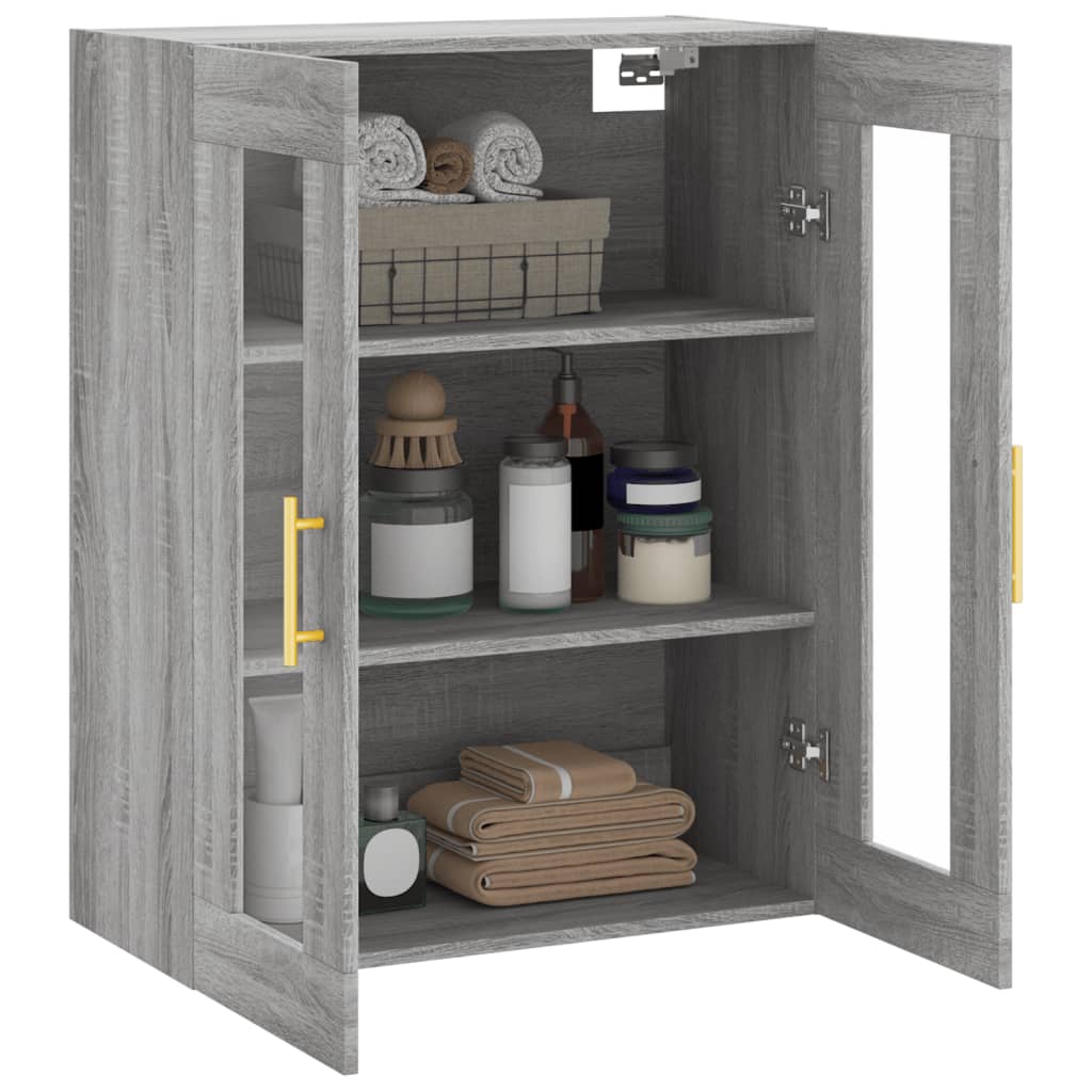 vidaXL Ντουλάπι Τοίχου Γκρι Sonoma 69,5 x 34 x 90 εκ.