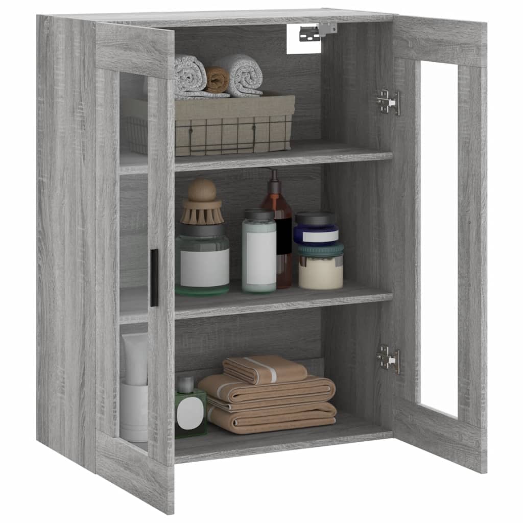 vidaXL Ντουλάπι Τοίχου Γκρι Sonoma 69,5 x 34 x 90 εκ.