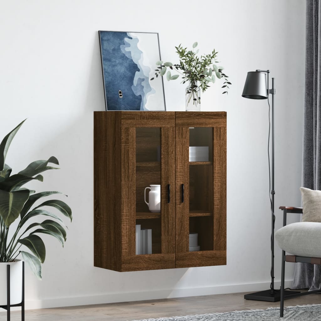vidaXL Ντουλάπι Τοίχου Καφέ Δρυς 69,5 x 34 x 90 εκ.