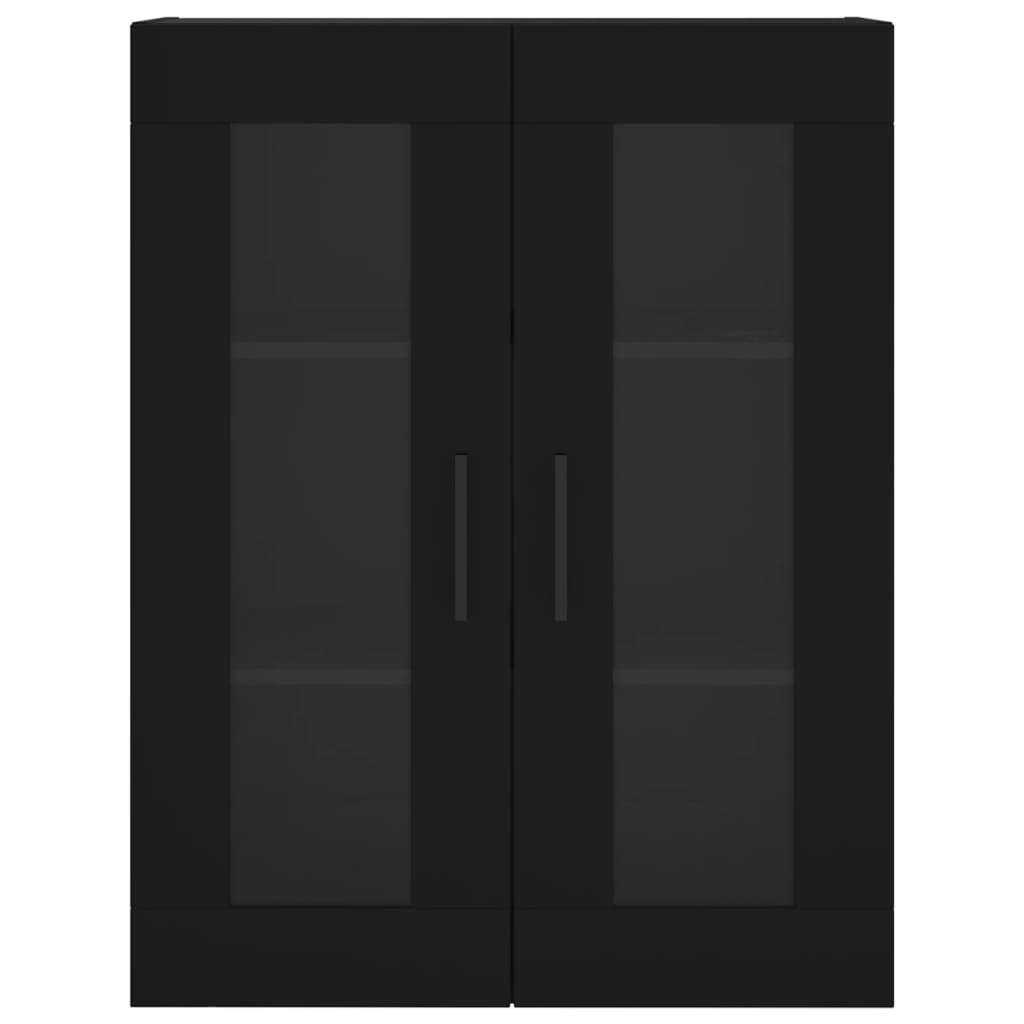 vidaXL Ντουλάπι Τοίχου Μαύρο 69,5 x 34 x 90 εκ.