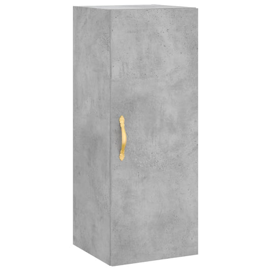 vidaXL Ντουλάπι Τοίχου Γκρι Σκυροδέματος 34,5 x 34 x 90 εκ.