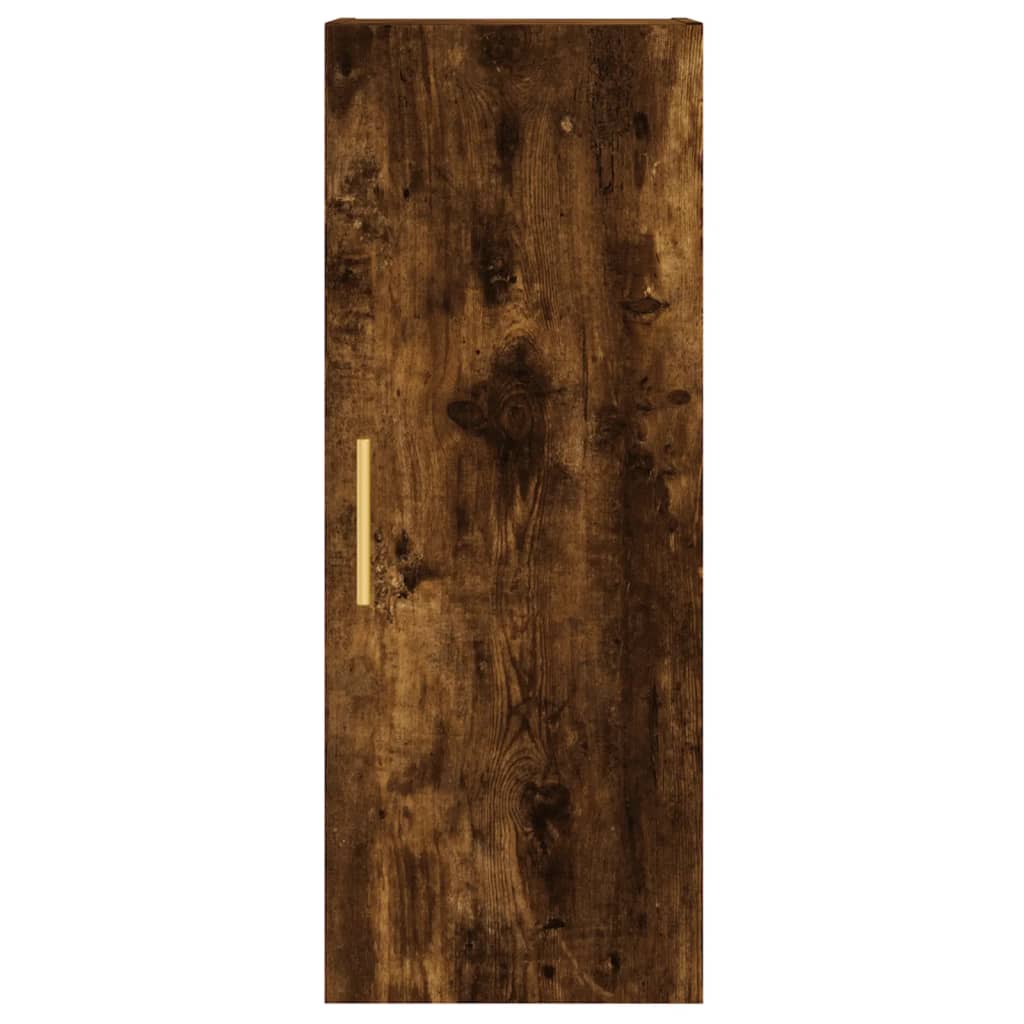 vidaXL Ντουλάπι Τοίχου Καπνιστή Δρυς 34,5 x 34 x 90 εκ.