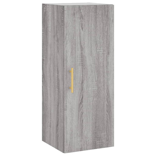 vidaXL Ντουλάπι Τοίχου Γκρι Sonoma 34,5 x 34 x 90 εκ.