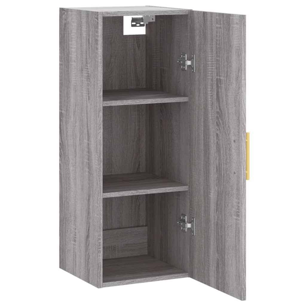 vidaXL Ντουλάπι Τοίχου Γκρι Sonoma 34,5 x 34 x 90 εκ.