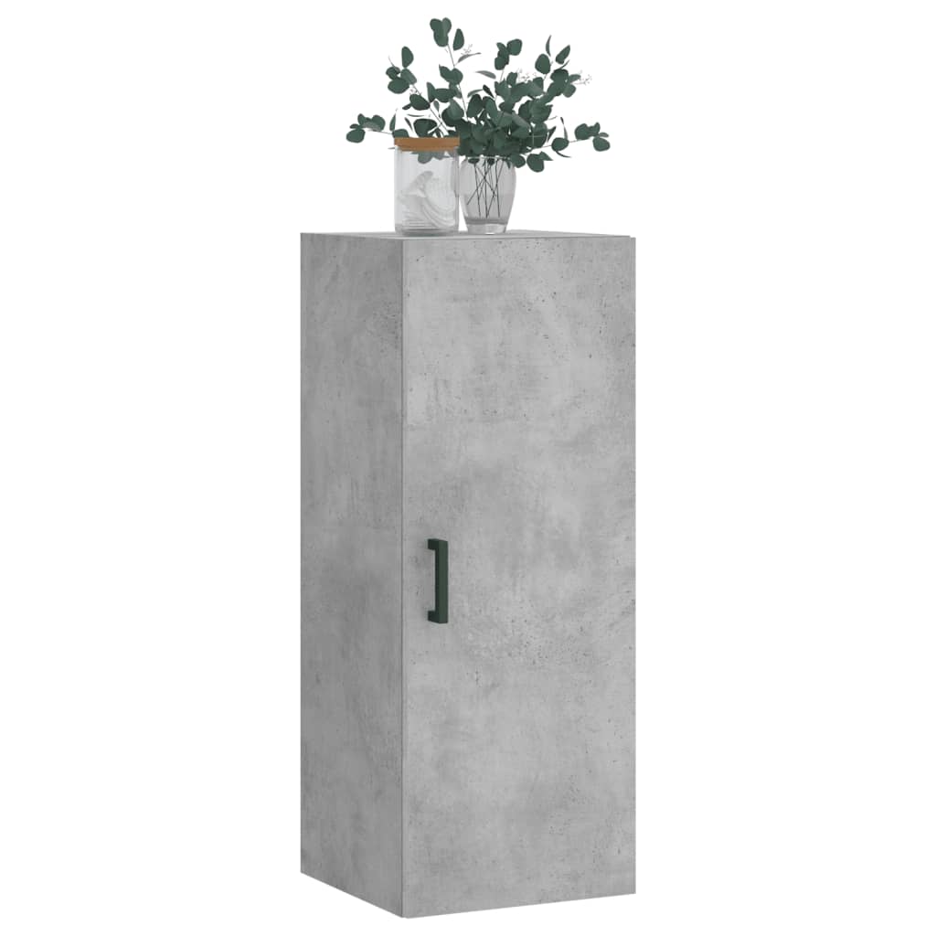 vidaXL Ντουλάπι Τοίχου Γκρι Σκυροδέματος 34,5 x 34 x 90 εκ.