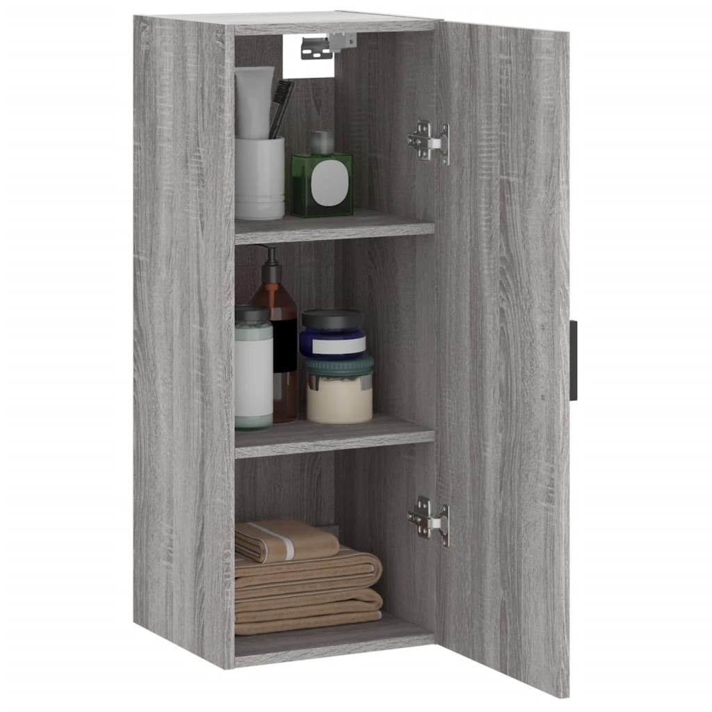 vidaXL Ντουλάπι Τοίχου Γκρι Sonoma 34,5 x 34 x 90 εκ.