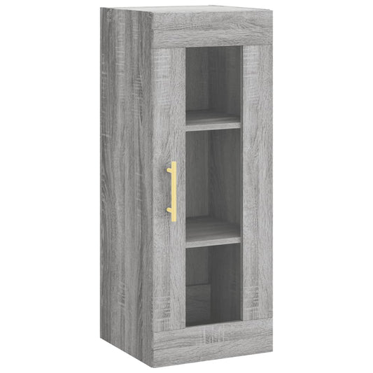 vidaXL Ντουλάπι Τοίχου Γκρι Sonoma 34,5 x 34 x 90 εκ.