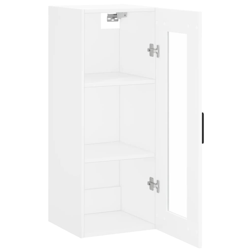 vidaXL Ντουλάπι Τοίχου Λευκό 34,5 x 34 x 90 εκ.