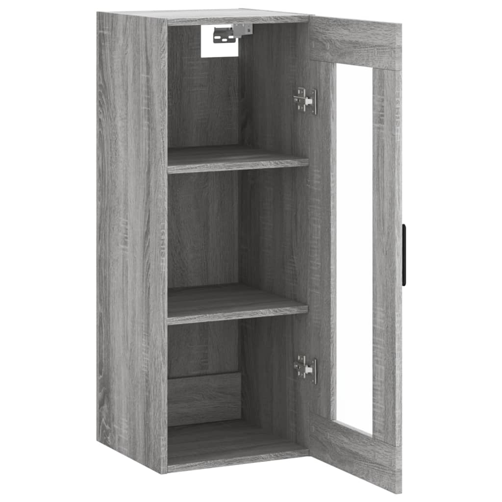 vidaXL Ντουλάπι Τοίχου Γκρι Sonoma 34,5 x 34 x 90 εκ.