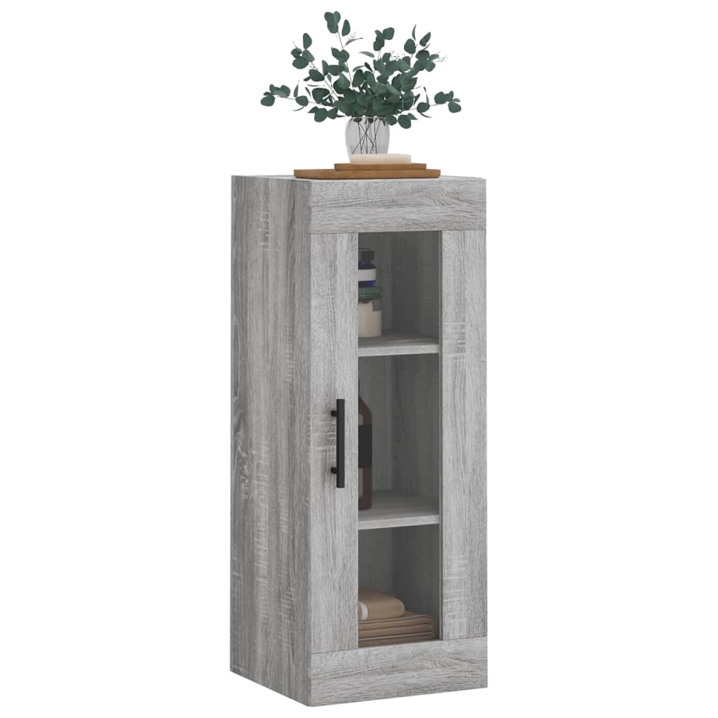 vidaXL Ντουλάπι Τοίχου Γκρι Sonoma 34,5 x 34 x 90 εκ.