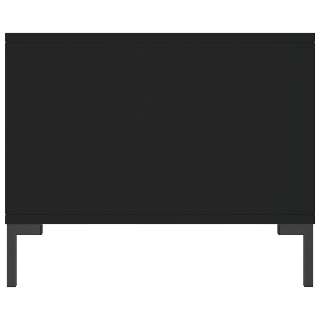 vidaXL Τραπεζάκι Σαλονιού Μαύρο 90x50x40 εκ. Επεξεργασμένο Ξύλο