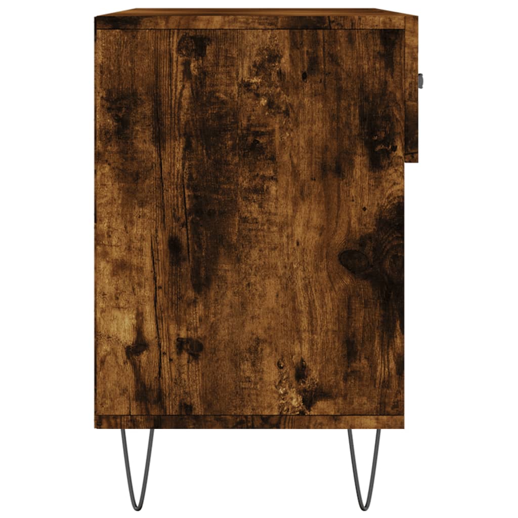 vidaXL Παπουτσοθήκη Καπνιστή Δρυς 102x35x55 εκ. από Επεξεργασμένο Ξύλο