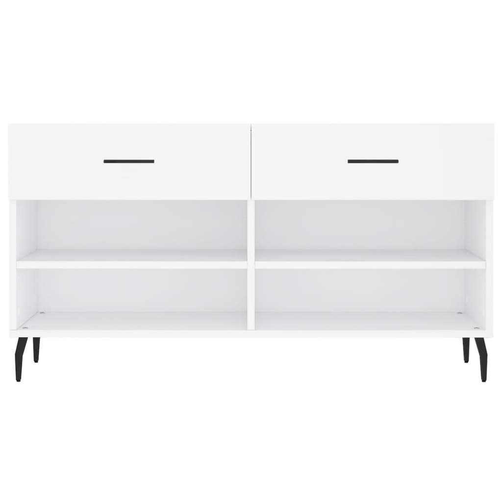 vidaXL Παπουτσοθήκη Λευκή 102 x 35 x 55 εκ. από Επεξεργασμένο Ξύλο