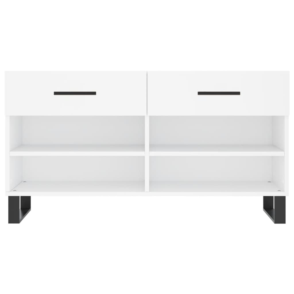 vidaXL Παπουτσοθήκη Λευκή 102 x 35 x 55 εκ. από Επεξεργασμένο Ξύλο