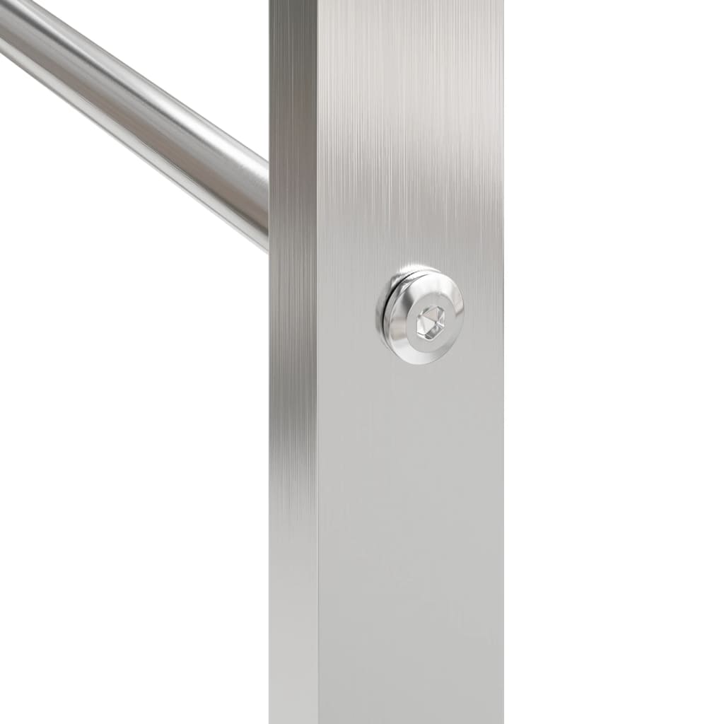 vidaXL Ραφιέρα Καυσόξυλων 50 x 28 x 56 εκ. από Ανοξείδωτο ατσάλι