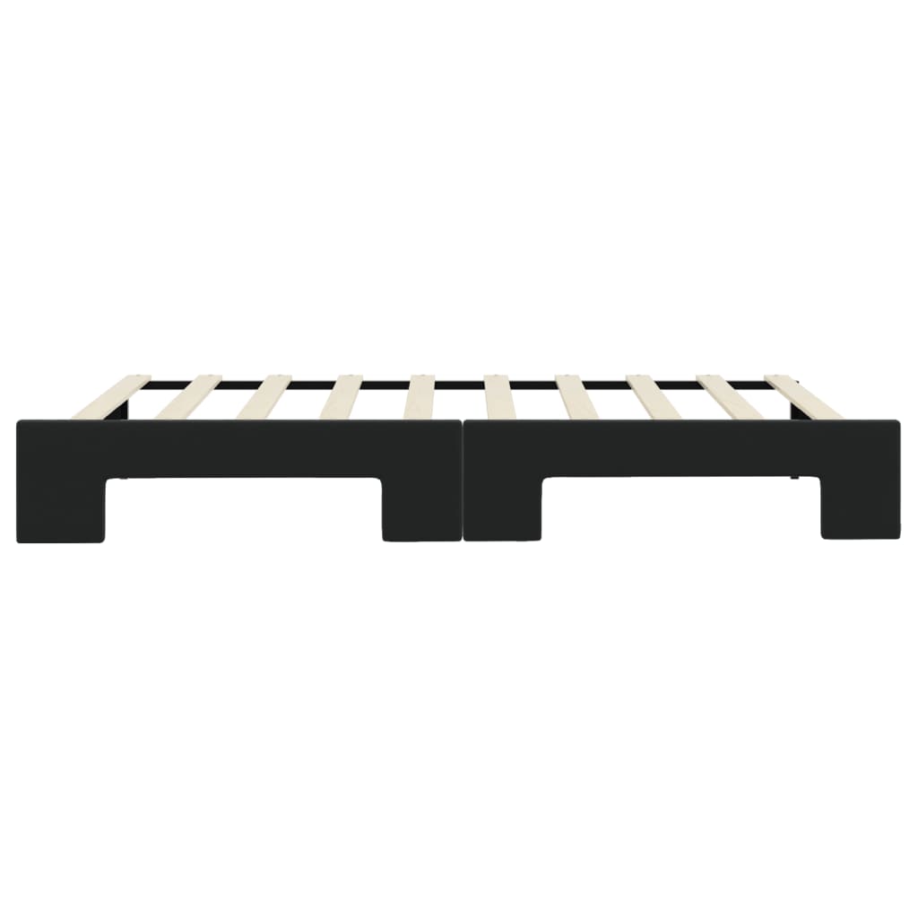 vidaXL Καναπές Κρεβάτι Συρόμενος Μαύρος 90x190 εκ. Βελούδινος