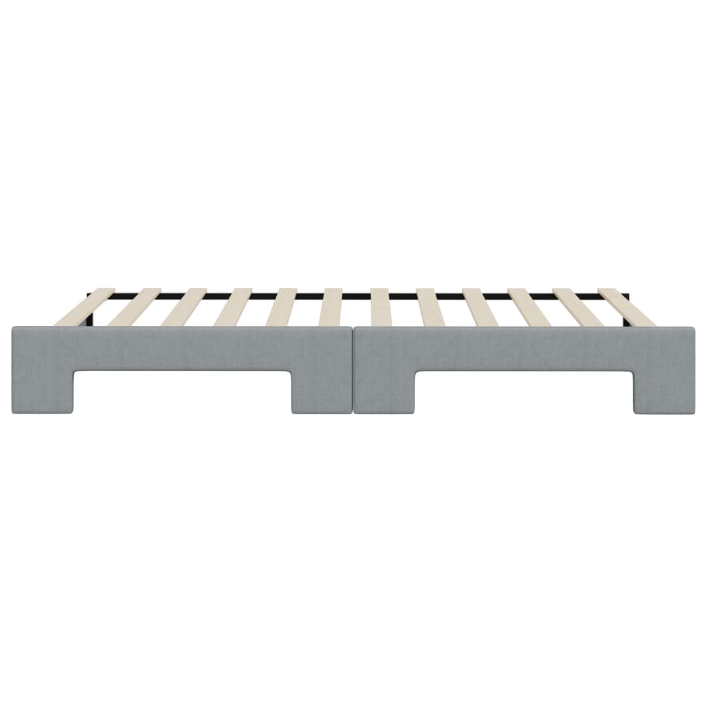 vidaXL Καναπές Κρεβάτι Συρόμενος Αν. Γκρι 100 x 200 εκ. Ύφασμα