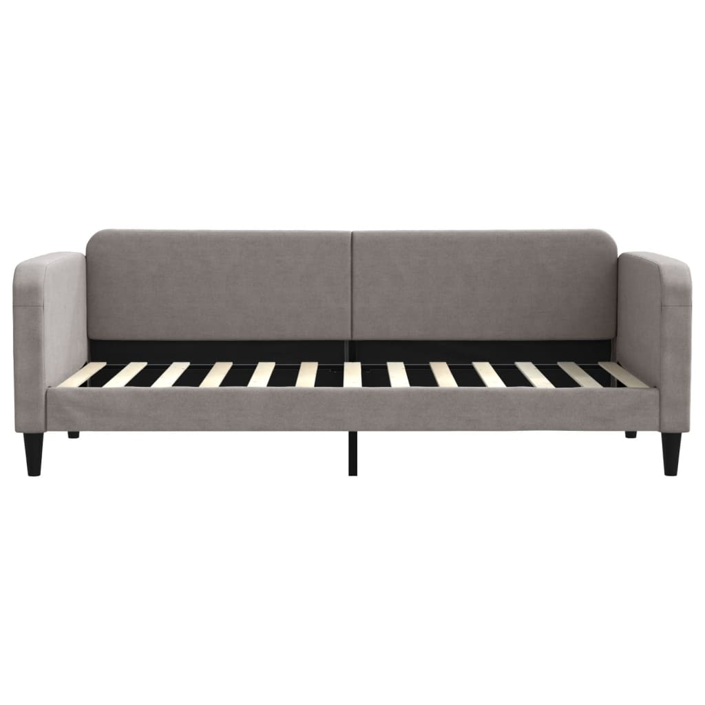 vidaXL Καναπές Κρεβάτι Συρόμενος Taupe 80x200 εκ. Υφασμάτινος Συρτάρια