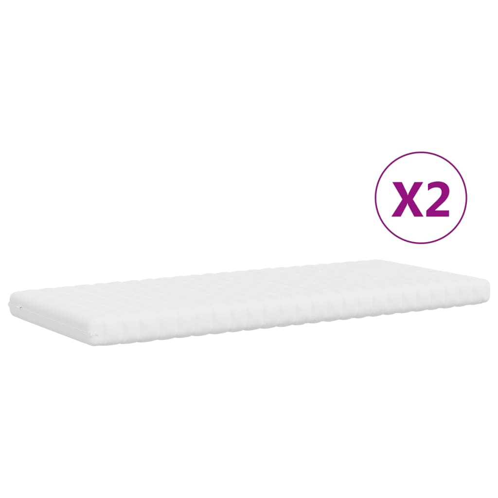 vidaXL Καναπές Κρεβάτι Συρόμενος Ροζ 90x200 εκ. Βελούδινος Στρώματα
