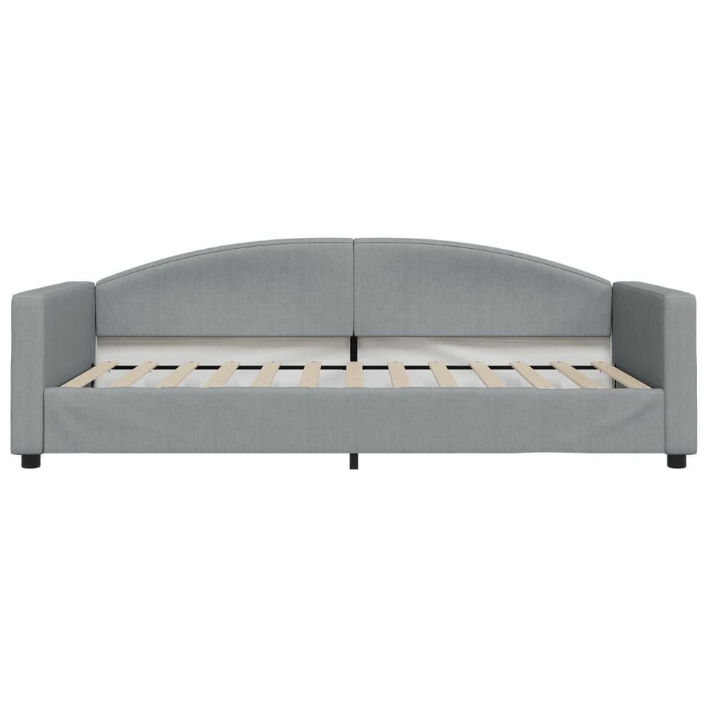 vidaXL Καναπές Κρεβάτι Συρόμενος Αν. Γκρι 100 x 200 εκ. Ύφασμα