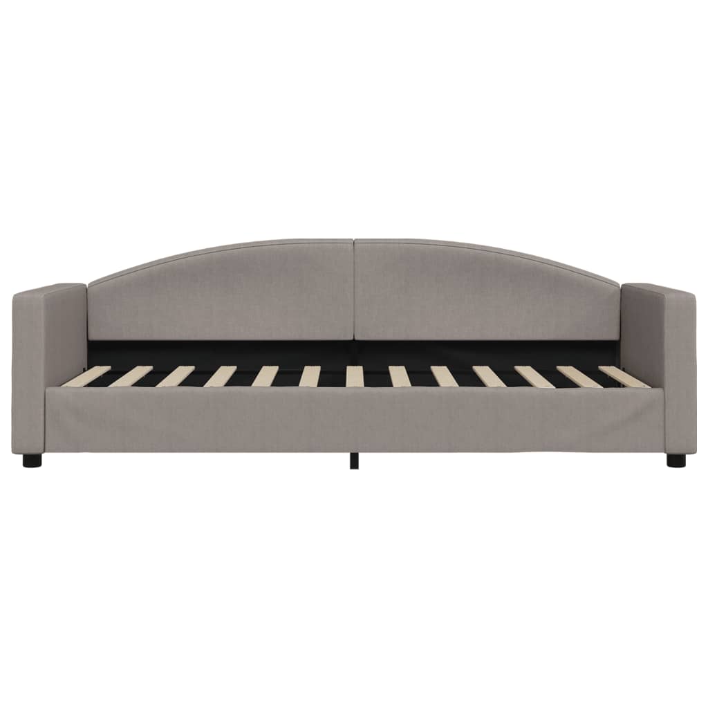 vidaXL Καναπές Κρεβάτι Συρόμενος Taupe 80x200 εκ. Υφασμάτινος Συρτάρια