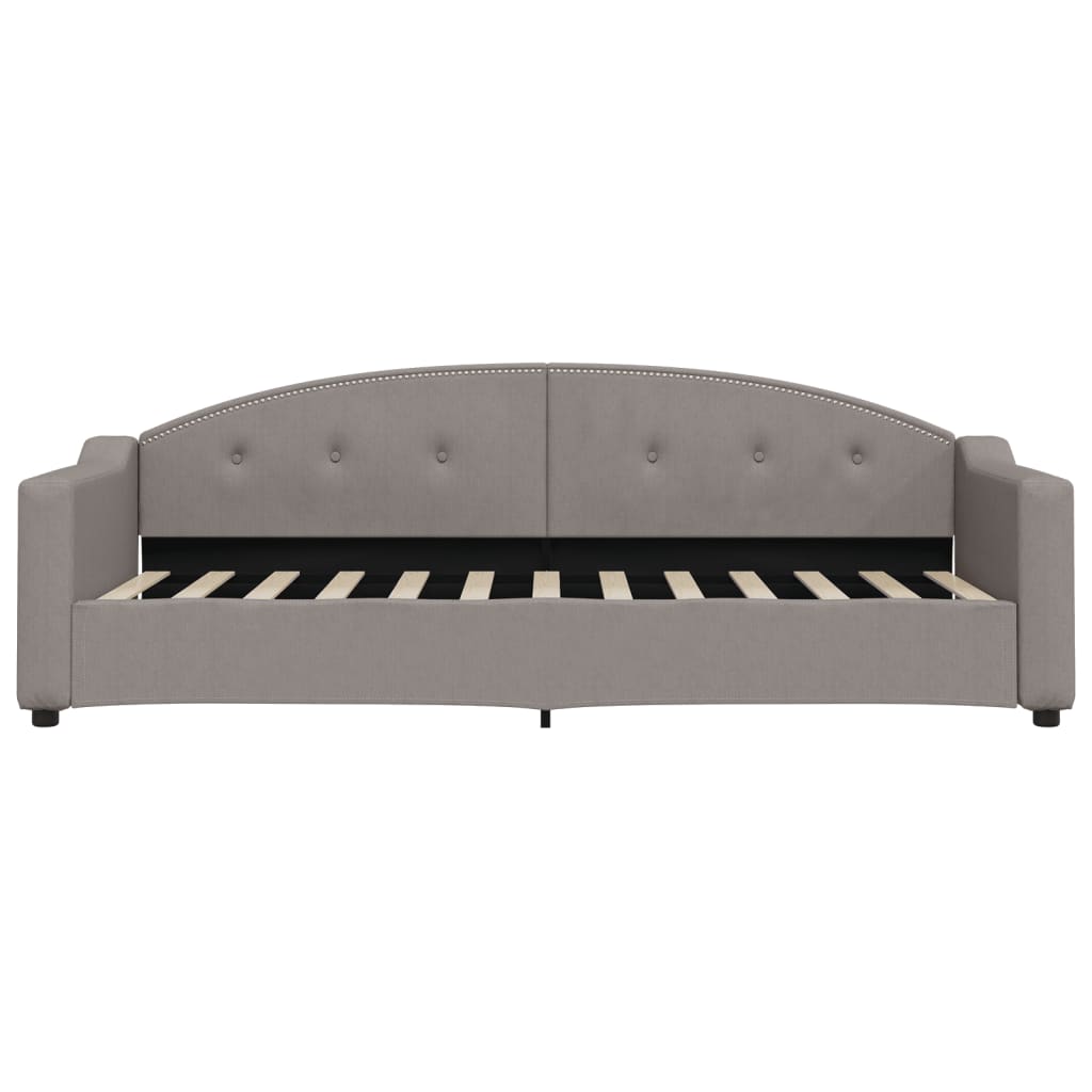 vidaXL Καναπές Κρεβάτι Συρόμενος Taupe 80x200 εκ. Υφασμάτινος Συρτάρια