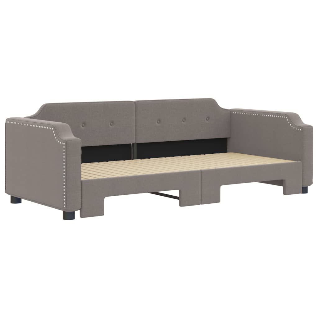 vidaXL Καναπές Κρεβάτι Συρόμενος Taupe 80 x 200 εκ. Υφασμάτινος