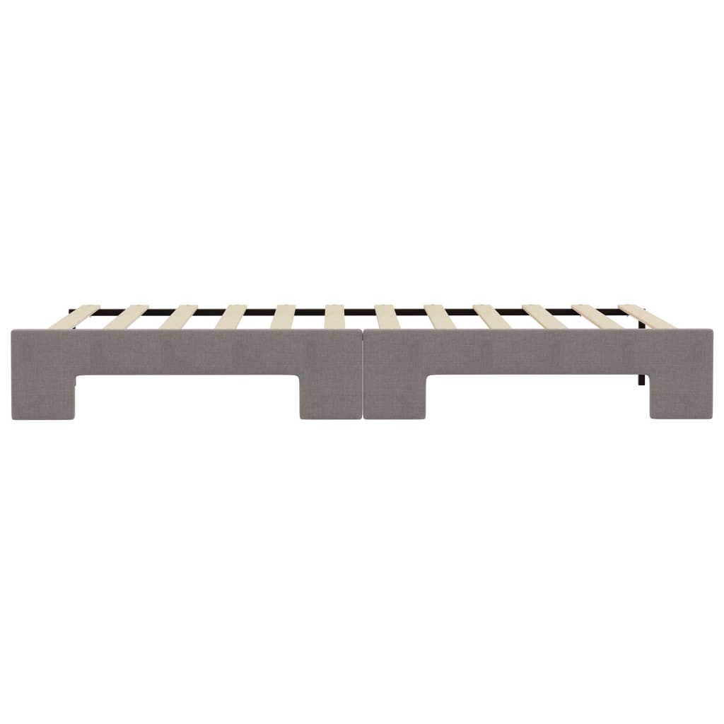 vidaXL Καναπές Κρεβάτι Συρόμενος Taupe 80 x 200 εκ. Υφασμάτινος