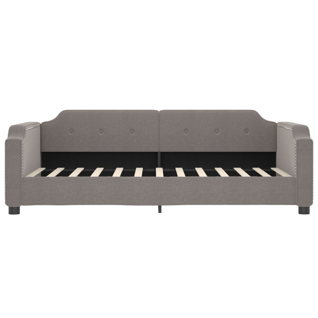 vidaXL Καναπές Κρεβάτι Συρόμενος Taupe 80x200 εκ. Υφασμάτινος Συρτάρια