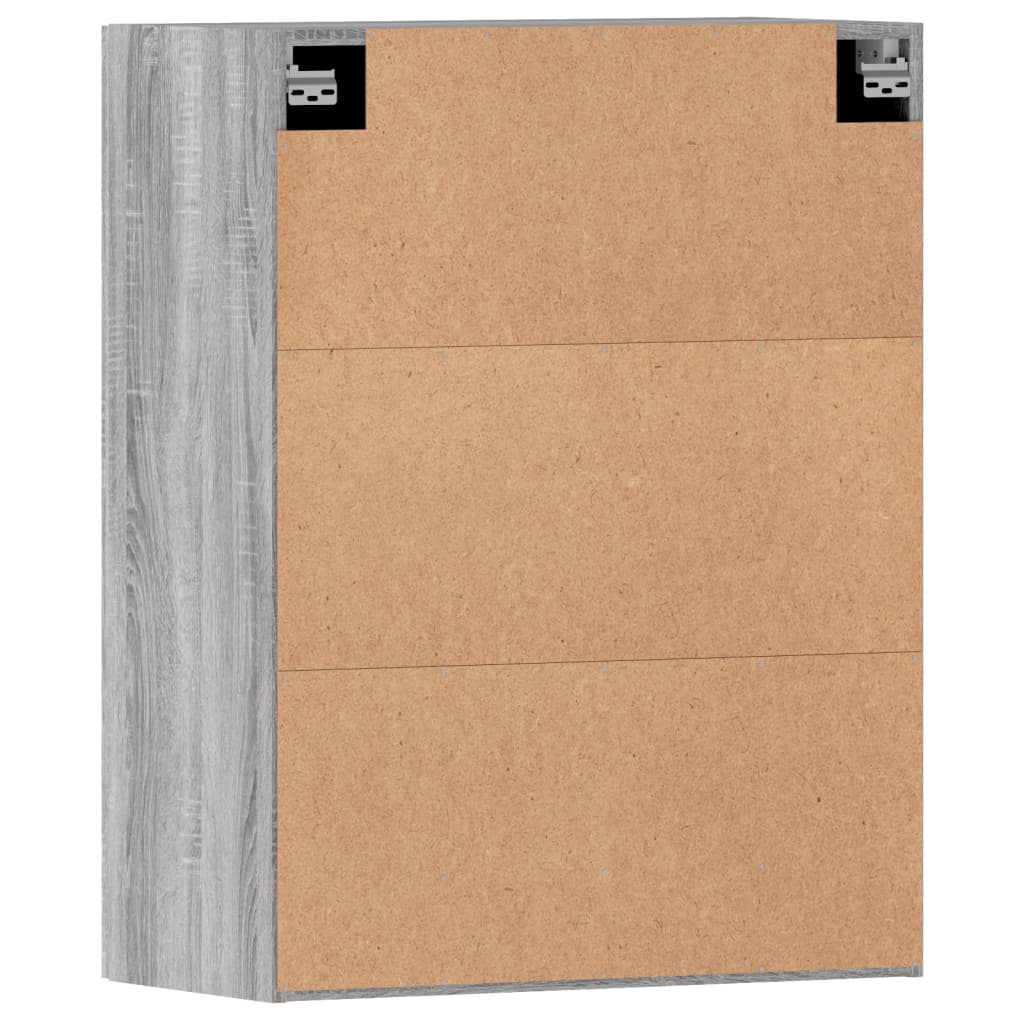 vidaXL Ντουλάπια Τοίχου 2 τεμ. Γκρι Sonoma από Επεξεργασμένο Ξύλο